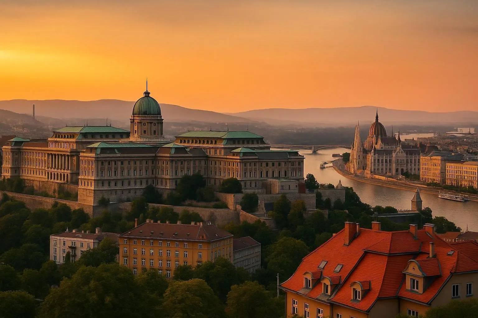 Apartment On Gellert Hill Downtown With Free Garage & Castle View Budapest